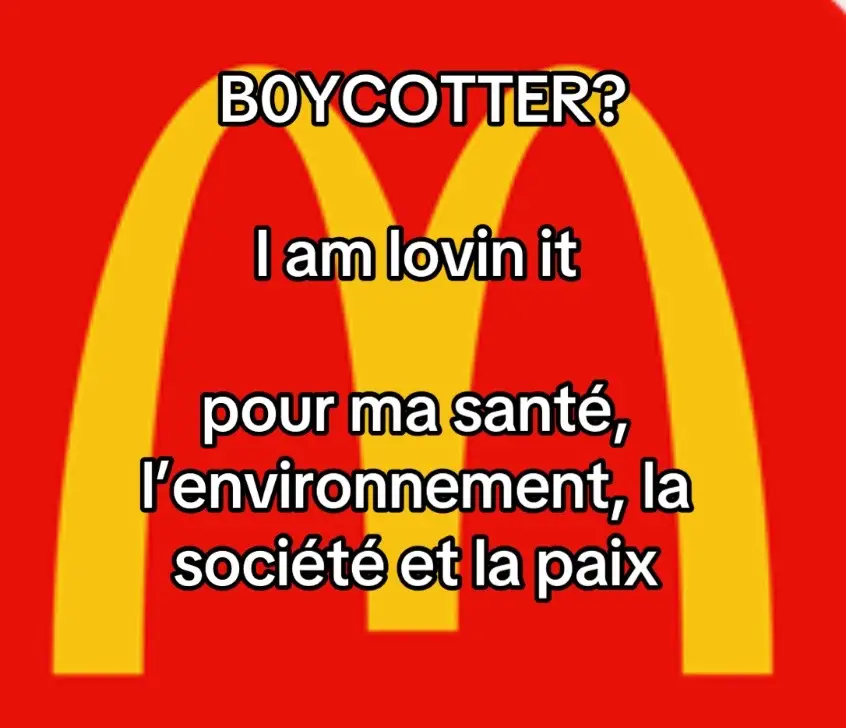 McD0 est l’incarnation de l’impérialisme sans foi ni loi. Sa malbouffe s’est imposée dans nos vies au point de comodifier nos papilles, au point qu’il nous est difficile d’y renoncer.  Y a rien qui va et pourtant on ne peut s’empêcher dy retourner, c’est comme avec la dr0gue, on a besoin de ce petit kick provoqué les sauces bourrées de sucres et d’additifs.  Mais Mcd0 c’est plus que de la malbouffe c’est un symbole, celui de la conquête, de la destruction et de l’annihilation. Un management profondément t0xique, s3xiste et r4ciste des sièges administratifs aux restaurants, de nombreux scandales sociaux et sanitaires, une complicité avec le militarisme le plus abjecte (il y a un restaurant McDo sur la baie de Guatanemo pour les miliataires).  McDo est parti à la conquête de nos corps, de notre santé, de nos territoires, de notre environnement, du monde. Il s’est démultiplié comme des cellules cancéreuses. Faisons un petit effort pour une fois et arrêtons de le financer. Bloquons D0 Mac.  #blocklist #blocklist2024 #mcdonalds #boycottmcdonalds #sante #marque #capitalisme 