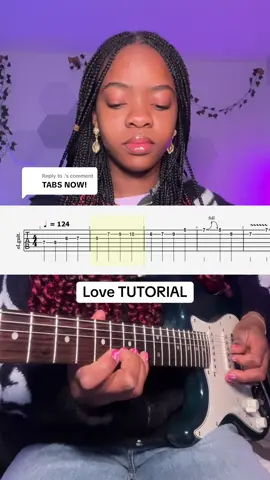 Replying to @. Pdf tabs link in my bio #beccasmelodies #guitartutorial #wavetoearth #fy 