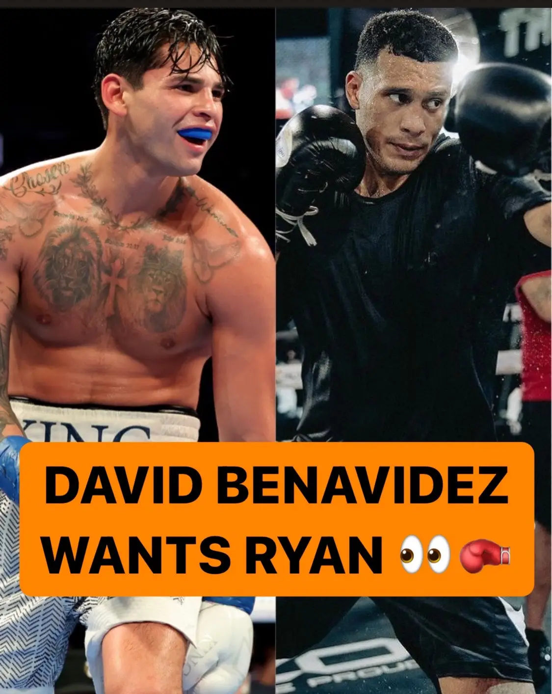 Benavidez says he’d fight Ryan at 144 👀 #davidbenavidez #ryangarcia #boxing 