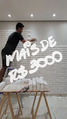 #brick #tijolinhodegesso #paredesdetijolinho #tijolinho #gesso3d #placadegesso3d #DIY 