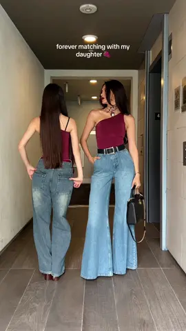 im really obsessed w/ Zhasmin’s hair @Jasminaitimova #momanddaughter #fitcheck 