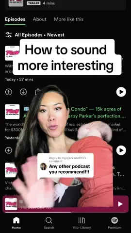 Replying to @myajackson193 Favorite podcast that can help make you sound more interesting. Why? Because knowledge is interesting. 🤓 @The Best One Yet  #smalltalk #communicationtips #communicationskills #careertok #businessposcast #howibuiltthis #corporategirlie #publicspeakingtips #greenscreen 