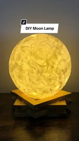 Glow Up Your Room: DIY Moon Lamp Tutorial 🌙✨  #DIY #MoonLamp #Crafting #HomeDecor #Tutorial #Handmade #CreativeIdeas #TikTokTutorial #DIYProjects #RoomDecor
