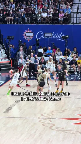 Caitlin Clark went from making her first career WNBA 3-Pointer 👉 turnover to end the half 👉 arguing with referee 👉 discussion with teammate Aliyah Boston to end the half 🏀