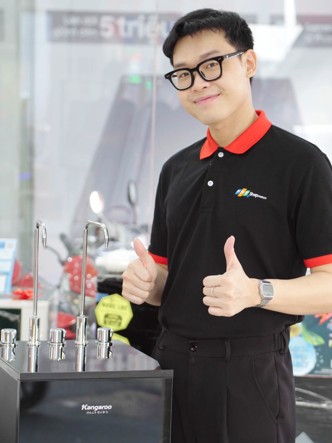 Máy lọc nước nóng lạnh RO Kangaroo 10 lõi KG10A15 tự hào là một thiết bị đột phá với hệ thống lọc 10 lõi tiên tiến, đảm bảo nước luôn trong tình trạng tinh khiết và an toàn cho sức khỏe. #learontiktok #frtgr #maylocnuoc #fptshop