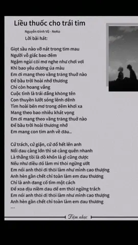 Liều thuốc cho trái tim #miusic #nhachaymoingay #nhacchill #amnhacvacamxuc #thuongthucamnhac #tiemnhacchill 