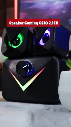 GAMEN GS10 speakergaming 2.1CH  RGB lightning dengan efek lampu RGB memberikan efek sound yang powerfull bass #gamenindonesia #gamen #speaker #speakergaming #speakerrgb 