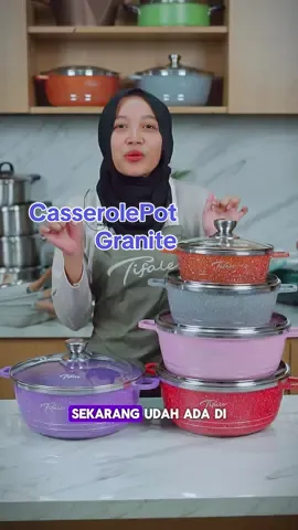 Tifale Granite Die Cast Aluminium Non Stick Casserole Pot  (20cm/24cm/28cm) - Casserole Aluminium Granite -Bahan: aluminium die cast super konduktif - Die cast aluminium dengan lapisan anti lengket, tidak perlu khawatir potongan daging menempel di wajan. - Ketahanan tinggi terhadap goresan dan daya tahan yang sangat baik - Lapisan luar anti lengket mudah dibersihkan dan memasak nyaman - Bagian luar tahan panas, aman digunakan di oven dan mesin pencuci piping - Dapat digunakan dengan kompor berbeda seperti halogen, listrik, keramik, atau kompor gas tradisional Anda. - Serbaguna dan efisien. - Basis difusi meningkatkan penghematan energi - Mendistribusikan panas secara merata dan cepat untuk mendapatkan daging yang terpanggang sempurna setiap saat - Ketebalan (cm): 2 - Gagang tetap dingin, untuk memastikan memasak dengan aman dan mencegah pengguna melepuh selama waktu memasak - Gunakan minyak saat memasak pertama kali untuk memperpanjang umur lapisan. - Selalu perhatikan saat melakukan pemanasan awal untuk mencegah panas berlebih dan kebakaran. - Menggunakan api kecil hingga sedang akan menghasilkan hasil memasak yang lebih baik. - Meskipun lapisannya sangat tahan lama, berhati-hatilah saat menggunakan logam atau alat tajam pada produk.  #tifale #pancigranite #casserolepot 