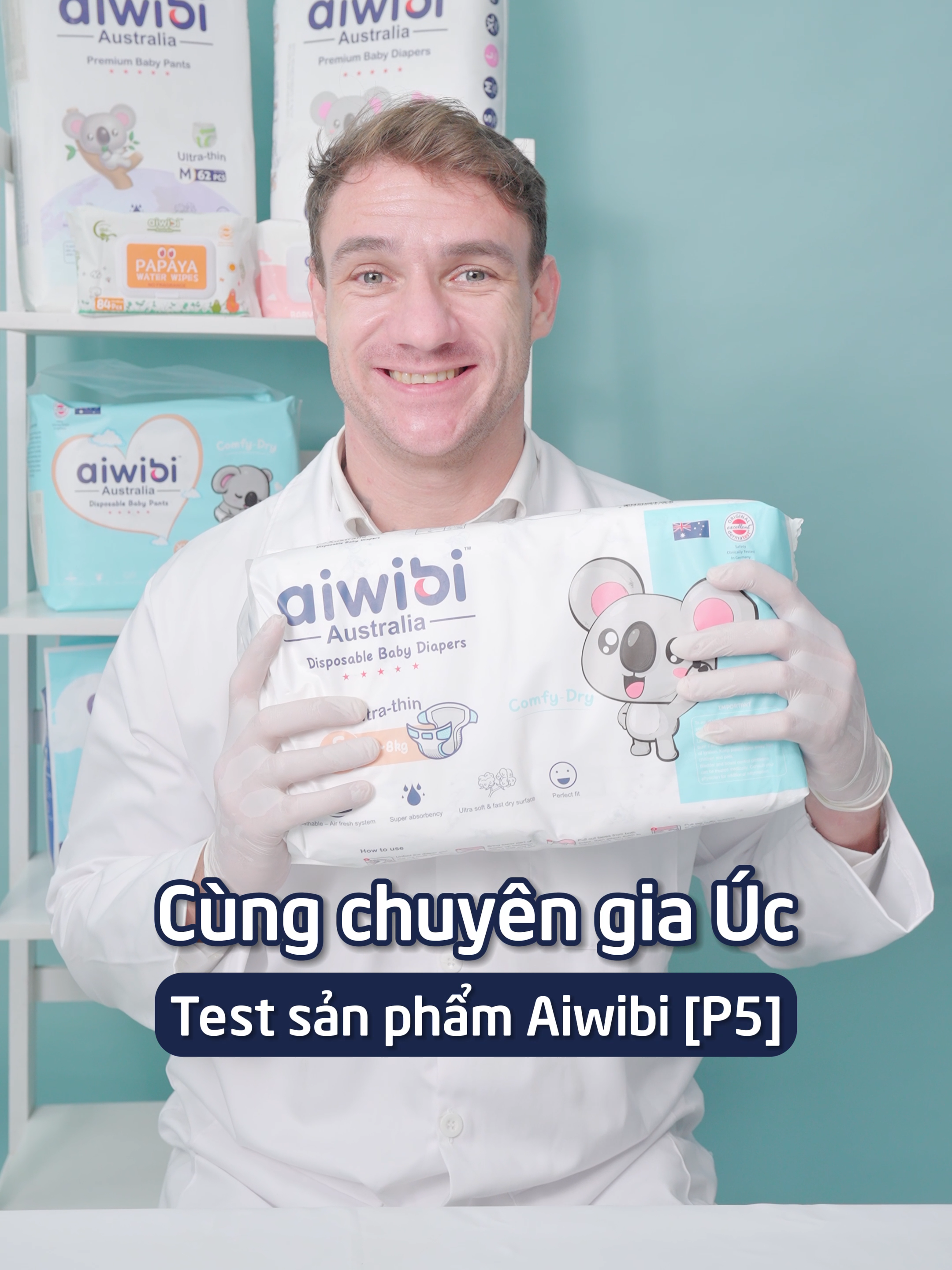 CỰC PHẨM Tã Em Bé Cao Cấp Aiwibi từ Úc siêu thoáng khi, đánh bay mọi lo lắng về hầm bí, hăm tã nhờ bề mặt tã chứa tới hàng ngàn lỗ thoát khí #aiwibi #aiwibivietnam #tabimuc #taembe #bimembe #taquan #tadan #methongthai