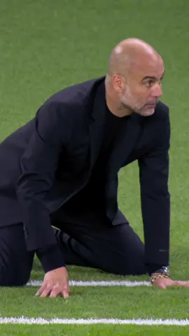 Pep’s reaction 😅 #UCL 