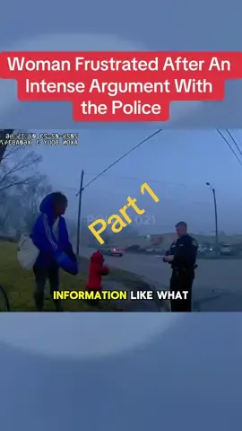 Woman Frustrated After An Intense Argument With the Police part 1 #cops #copsoftiktok #copstiktok #police #policechase #truestory #viral #fyp #foryou 