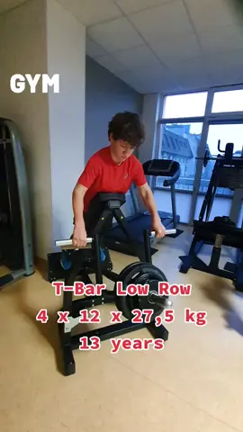 T-Bar Low Row / 4 x 12 x 27,5 kg / 13 years #tbar #tbarlift #tbarrow #lowrow #lowrowmachine #back #plecy #gym #siłownia #training #trening #motivation #motywacja #passion #pasja #sport #sports #fit #Fitness #fitnessmotivation 