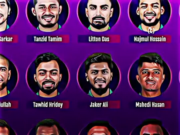 Bangladesh t20 world cup squad review 😈👀🔥#cricketlover #bangladeshcricket #worldcup #cricket_editx 