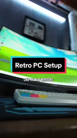 Definitely a fan of this classic PC setup #sleeperpc #setup #GamingSetup #retrogaming #pcmr #techtok #buildapc #battlestation 