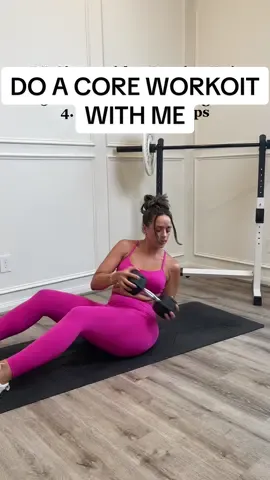 Grab some dumbbells and do a core workout with me! You'll do 40secs on and rest 20secs! Repeat the whole thing 3x or if you have a little more in the tank, 4x! Have a good workout!!! & #MomsofTikTok #momworkout #athomeworkout #postpartumjourney #postpartumfitness #hiitworkout #hiit #postpartumtransformation #weightloss #weightlosstransformation #momsover30