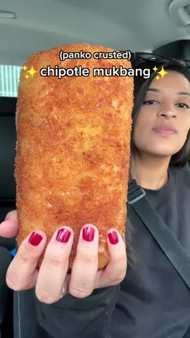 Panko crusted chipotle burrito mukbang w/ @Bloom Nutrition #bloompartner #fyp #fypツ #chipotle #burrito #cooking #mukbang #eating #asmr #panko #recipes #foodtiktok #crunchy #crunchysounds #foryou #foodreview #FoodTok #food #fastfood #hack #Foodie #viral #fastfoodhack #secretmenu 