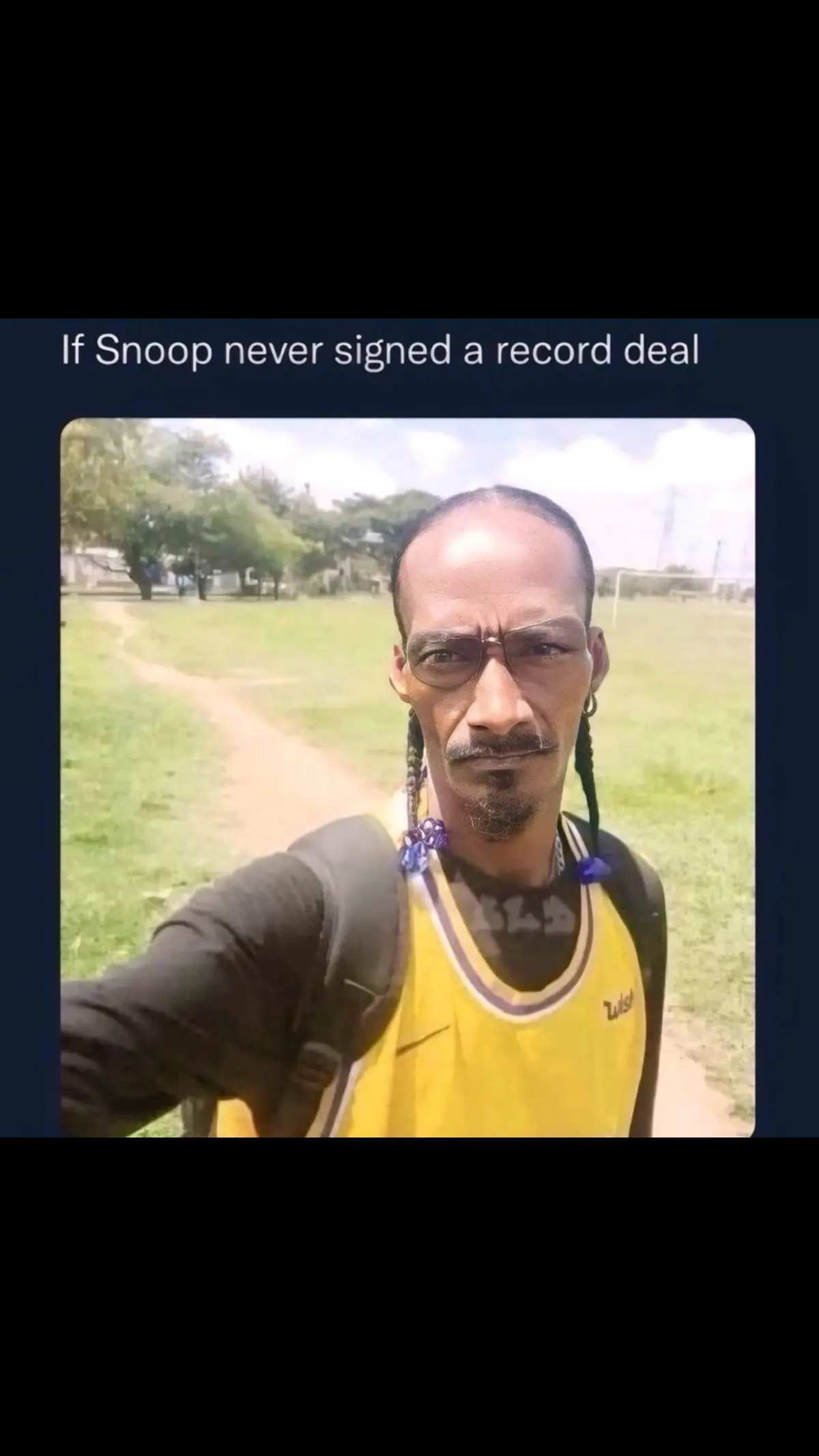 If Snoop Dogg never signed a record deal 😂 📸 Via: Unknown (DM us for credit/removal) #rap #hiphop #snoopdogg #music #hiphopmusic #rapmusic #memes #meme #funny #haha #snoop #snoopdog #joke #drdre #90s #90shiphop #raptok #oldschoolhiphop #hiphopculture #hiphopofthe90s 