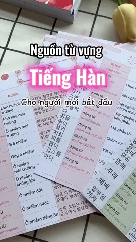 Trả lời @Hiền hơi đanh đá🥹 mình đã học từ vựng Tiếng Hàn theo cách này và thấy rất hiệu quả…còn bạn thì sao???🤔 #hoctienghan #tuhoctienghan #hanquoc #luyendetopik #hoctuvungtienghan 