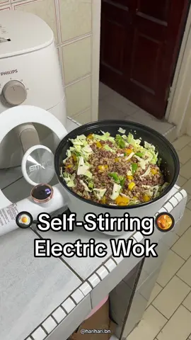 Say hello to effortless cooking and enjoy perfect dishes with our self-stirring electric cooking wok! Newest arrival to our store.  📍 Hari Hari Enterprise Jangsak spg 889  #bruneitiktok #bruneifyp #tiktokbrunei #bruneiviral #bruneishop #electricwok #selfstirringpot #autocooking #robotcooking #smarthome #smarthometechnology 