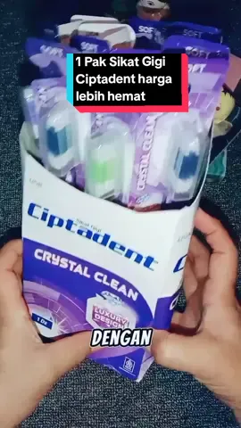 #CapCut 1 Pak Sikat Gigi Ciptadent ,crystal clean, Diamond Classic isi 12 Pcs#sikatgigi #sikatgigidewasa #sikatgigivarian #sikatgigilusinan #sikatgigihargahemat #Belanjaditiktokshopaja 