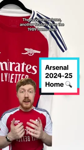 A closer look at the 2024-25 Arsenal Home shirt 🔎 What do we think of this one? #arsenal #saka #football #Soccer #footballshirt #trending #new