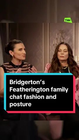 Can we all finally agree that the Featherington fits actually slap?!  @Clodagh Griffin chatted with Philipa, Prudence and Lady Portia Featherington about their costume glow-up and fabulous posture ✨ Full interview with the Featheringtons is now live on our U Tube!!! #bridgerton #bridgertonnetflix #bridgertonseason3 #bridgertons3 #featherington #bridgertonfashion #artsandculture 