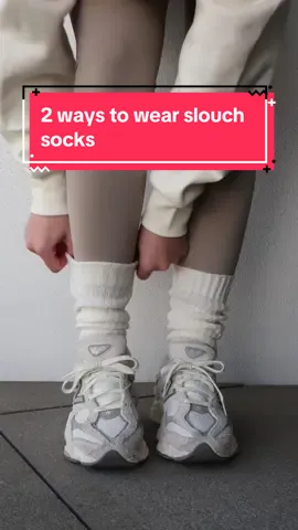 1 pair of socks 2 ways to wear them. Thank me later 😏🫢 #smallbusinesscheck #slouchysocks #slouchy #winterfashion #winteraesthetic 
