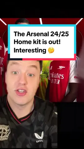 The Arsenal 24/25  Home kit is out! Interesting 🤔 #arsenalfc #arsenalfans #coyg #footballkit #adidas #rorytalksfootball 