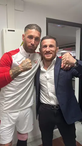 Merab Dvalishvili 🇬🇪🤝🇪🇸 Sergio Ramos  #merab #dgaliahvili #topuria #ramos #sergioramos #დვალიშვილი #საქართველო #თბილისი #ფორიუ #ფორიუზე #madrid #realmadrid 