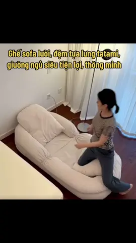 Ghế lười sofa mở thành giường ROYALDECORHN ghế ngồi bệt tatami thư giãn, ghế lười cute tặng bạn gái cực đẹp