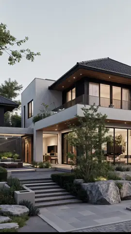 Nhà mái nhật sân vườn hiện đại đim tìm mái ấm bình yên #nhadep #thietkenhadep #villa #bietthu #thietkenoithat #nguyenhaikts 