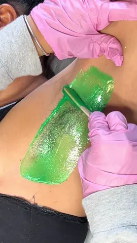 Italwax Emerald! This wax is a gel consistency for perfect full body services. 💚  #estheticianlife #brazilianwaxing #waxingvideos #hairremoval #waxingspecialist #bodywaxing 