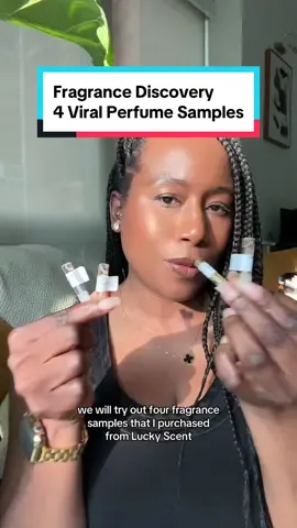 Fragrance Sampling 3 popular summer perfumes. My takes on:  1. Mango Aoud by Gritti 2. Nota Sugar by Ulyka (special thanks to @Funmi Monet who made this viral) 3. Peach’s revenge by Sarah Baker 4. BTSO Sugar Addict (thx to@Jade for calling our attention to this). #summerperfume #summerfragrances #notasugar #mangoaoud #peachsrevenge #sugaraddict #btso #gritti @Luckyscent @grittifragrances @Ulyka Parfums @Sarah Baker Perfumes @borntostandoutlondon 