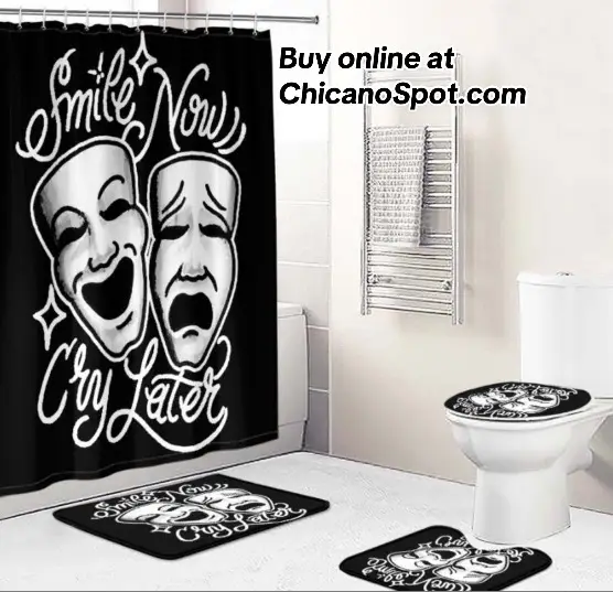 The all new Bath Collection and Blankets available online at ChicanoSpot.com #chicanospot #chicanospotbakersfield #chicano #chicana #smile #smilenowcrylater 