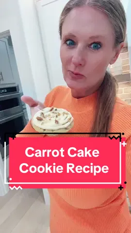 Carrot cake cookies. Guys this is a good one. #carrotcake #baking #cookies #fypage 