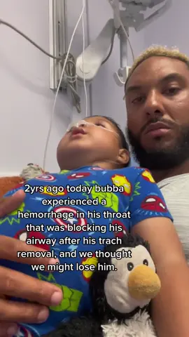 Scariest day of my life. #fyp #fatherson #familytok #tracheostomy #spinabifida #warrior #myheart