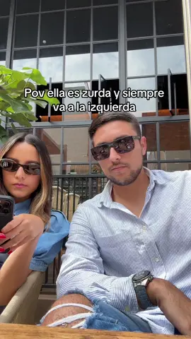 Pov ella es zurda y siempre va a la izquierda #zurda #humor #novios #zurdos 