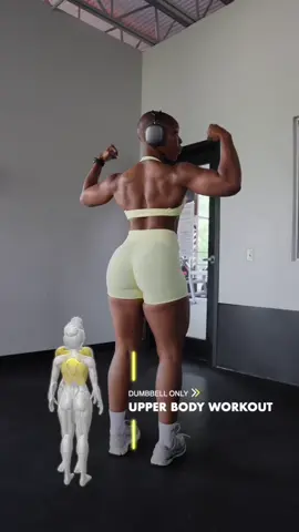 dumbbell only upper body workout🔥