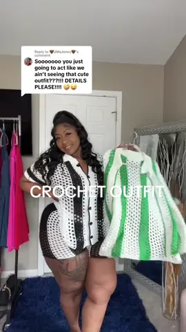 Replying to @🤎2MsJones🤎 @Patrice Dunn  @E  @Cherry 🍒   @Lashandra   @Big Ole Momma @Joi Joi This two piece set is made for spring and summer , can also be used as a cover up or worn separate. It is crochet so it definitely going to he soft and airy perfect for vacation. #twopieceset #2pieceset #crochetoutfit #coverup #vacationoutfits #tiktokshop #fyp #springoutfit 