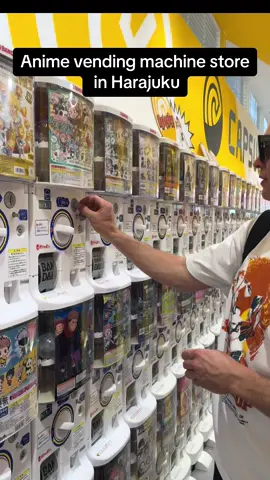 Anime vending machine store in Harajuku. They even had bigger machines that sold larger figures. #fyp #fypage #fypシ゚viral #foryou #anime #japan #harajuku 