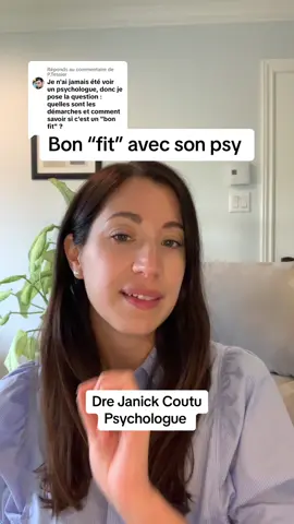 Réponse à @P.Tessier comment avez-vous su que c’était le bon psy pour vous ? #psychologue #tiktokpsychologist #santementale #psychologie #therapie 