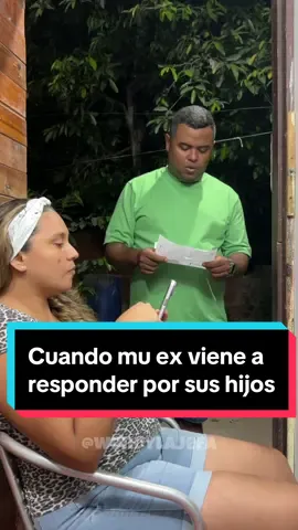 Cuando mi ex viene a responder por sus hijos #pareja #matrimonio #toxica #sketch #comedia #elreyylajefa