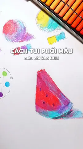 mn thử tham khảo thêm trường phái hội họa ấn tượng nữa nha 💖 hôm nay tô hơi ẩu, để hôm nào tô lại 😭 . #deli #colorpencil #fypシ #art #colortheory 