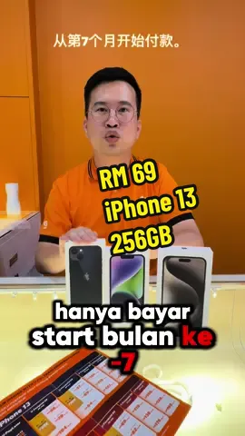 Ansuran daripada RM 69 sebulan, iPhone 13 256GB, nak tau syarat2, pm saya. #UMOBILE #umobile5g #umobilepostpaid68 #5g #iphone13 