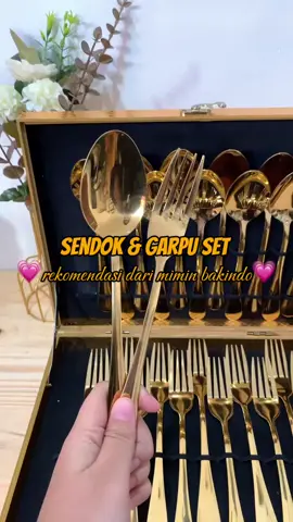 sendok set 24 pcs elegant sudah sama box hanya 100 ribuan