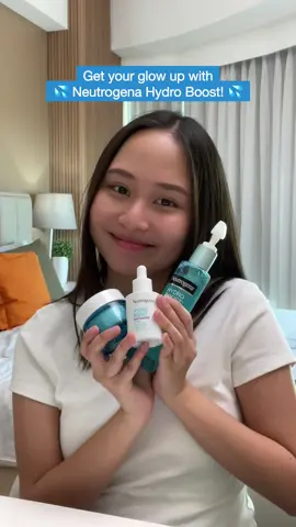 Only glowy days from now on thanks to Neutrogena Hydro Boost! 😌✨ #NeutrogenaPH #YouCanGlowNow #skincare #skintok #niacinamide #moisturizer #serum #skincaretips 