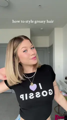 the perfect greasy slick back to get your hair out of your face !! #shorthair #hairtok #hairstyle #hair #greasyhairstyle @Dae Hair 