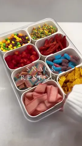 Red 40 snack box restock 🌶️🤍 #snackbox #restock #asmr #satisfying #snacks #candyrestock #organization #candy #asmrsounds #restockasmr #fyp #pantryorganization #restocking 