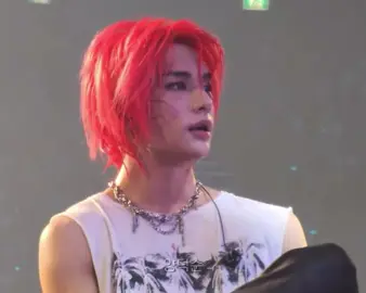 so sweaty his hair dye is dripping #hyunjinskz #hyunjinedit #hyunjinredhair #hyunjinconcert #bemeskz #straykidshyunjin #fyp #pyfツ #kpopfyp 