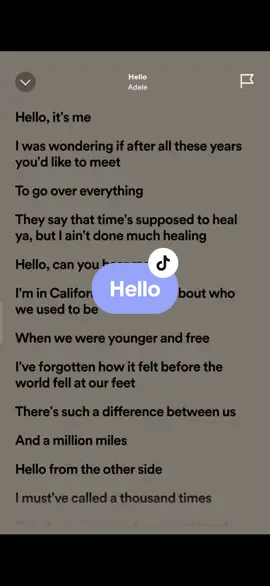 Hello🎶 #adele #lyrics #spotify #kantakamuna #oooooomerr_ #fyp 
